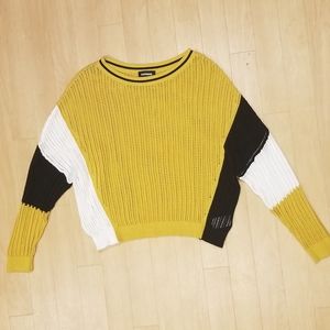 EXPRESS long-sleeve knit crop sweater